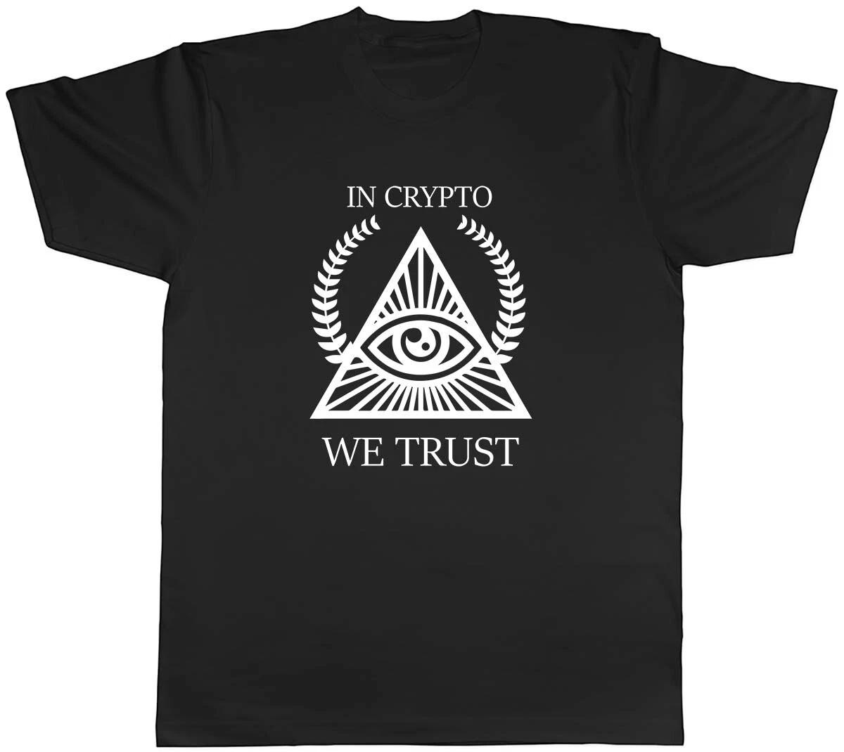 In Crypto We Trust Mens Unisex T-Shirt Tee L