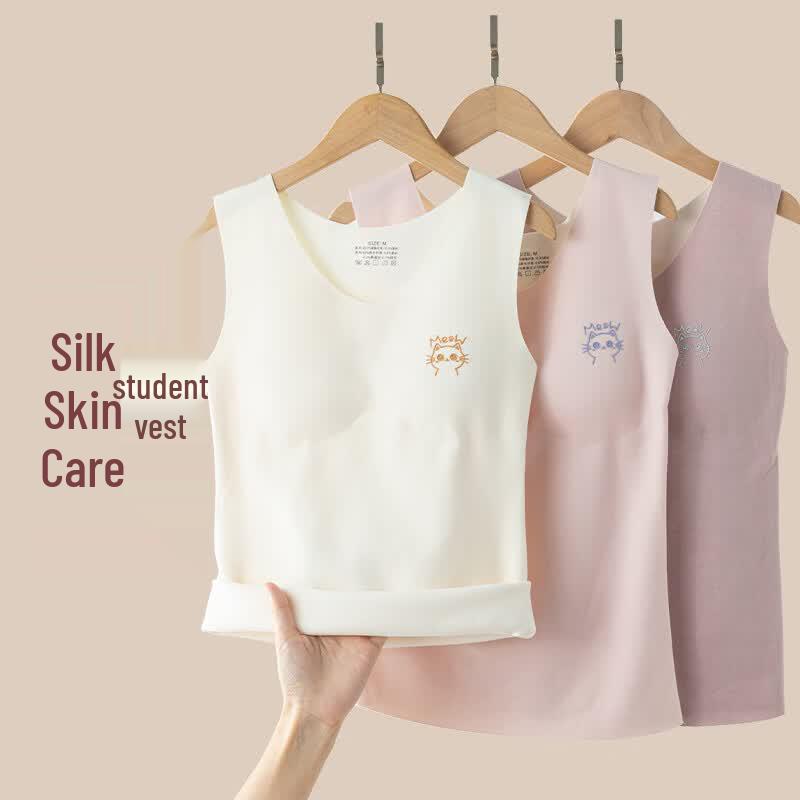 Yuzhaolin Girls Seamless Warm Vest Bra 2-Pack XL