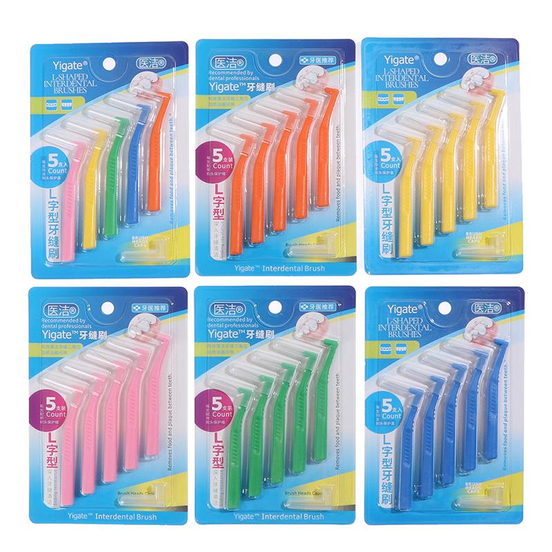 5Pc/Box Push-Pull Interdental Brush Oral Care Teeth Whitening Dental Tooth Brush