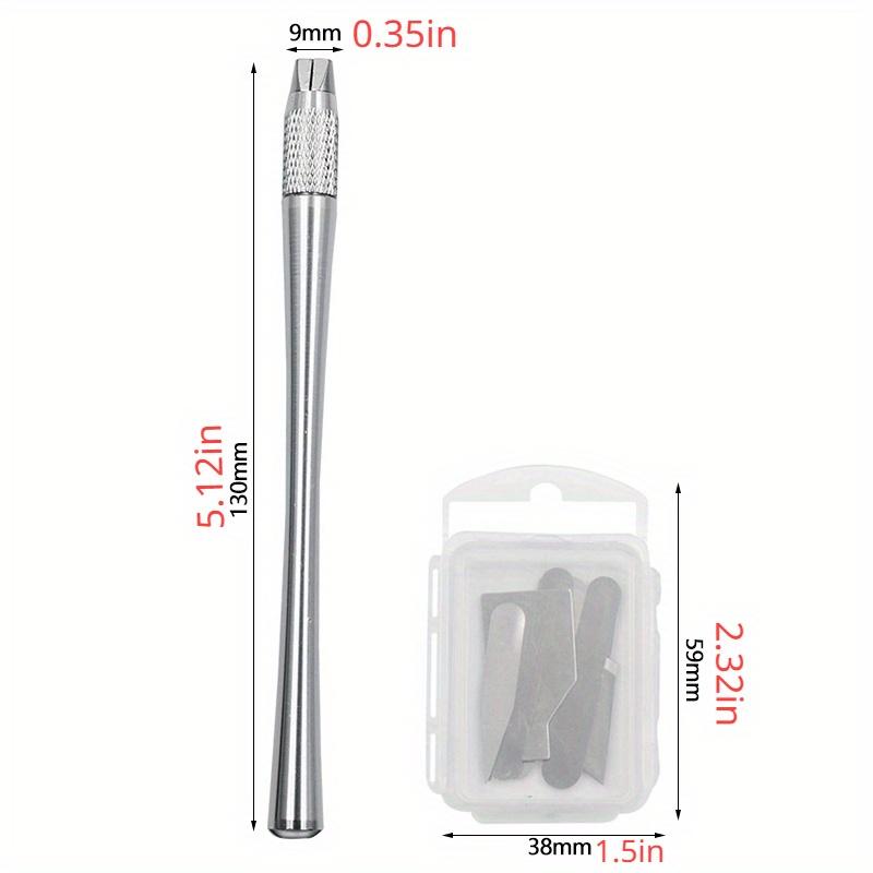 11Pcs CPU Prying Knife Set, Stainless Steel Hand Tools, Professional IC Chip BGA Removal Kit, with Interchangeable Blades for Phone and Computer