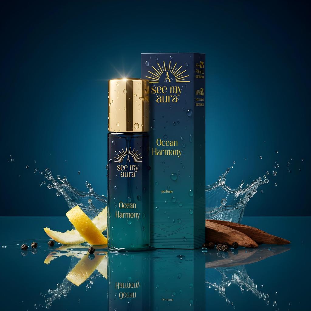 Ocean Harmony Perfume 10 See My Aura 10 Fresh Scent of Freedom, Lightness and Harmony