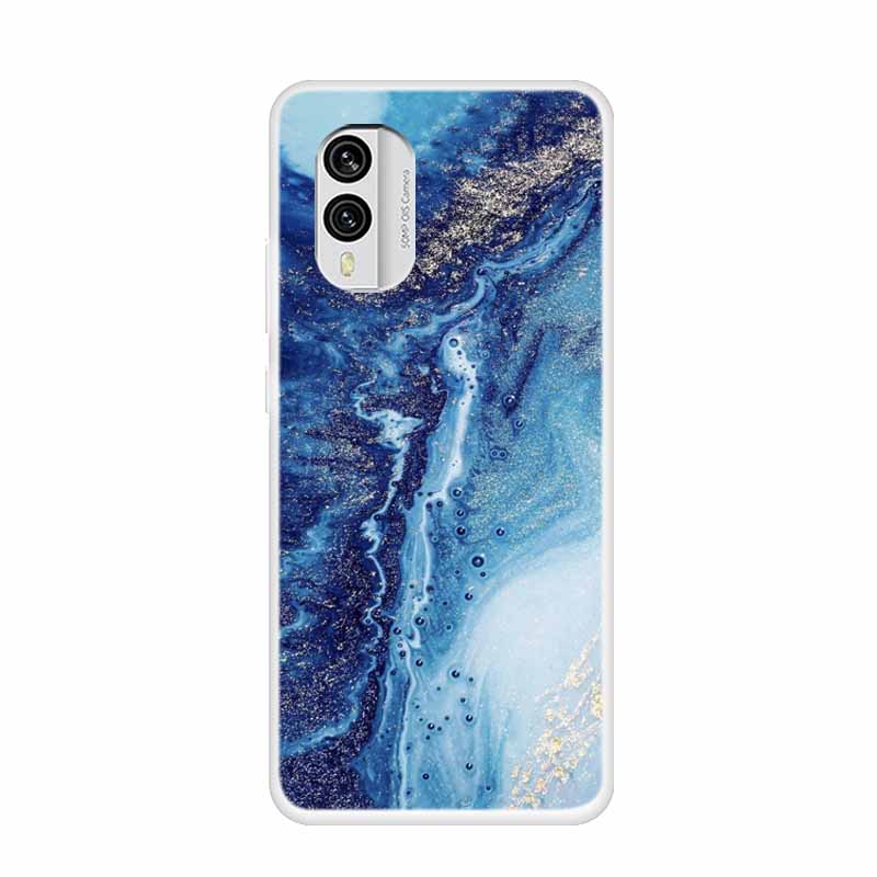 For Nokia X30 5G Case C31 C20 C10 Clear Marble TPU Soft Silicone Print Cover for NOKIA C31 X 30 Transparent Para On for NokiaX30