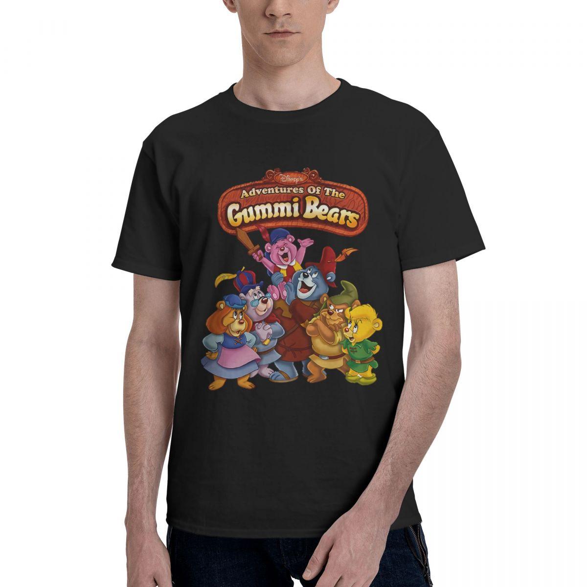 

Gummi Cartoon 100 Cotton Casual Breathable Confortable Man Mens Clothing Brands Funny Shirt - Men s Summer Cotton Graphic Tee S разноцветный