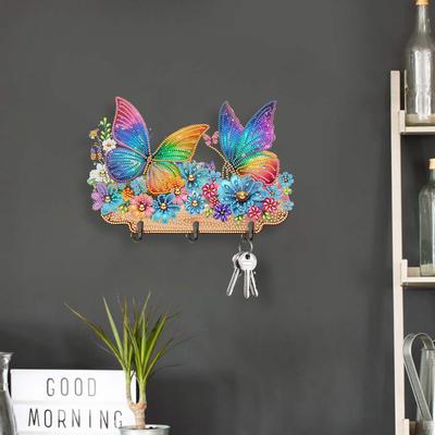 Wood 2D/Flat DIY Diamond Painting Hanging Hook Diamond Art Painting Hook Kit for Wall Decoration and Space-Saving Storage