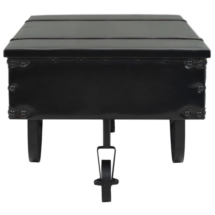 VidaXL Table basse MDF et bois de sapin 110 x 55 x 43 cm