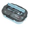1.3L Thermal Lunch Box Stainless Steel 5 Compartments Lunchbox with Chopsticks Spoon for School