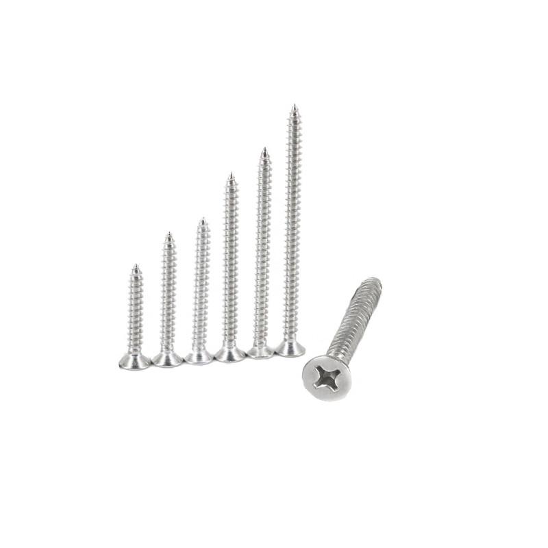 304 Stainless Steel Phillips Flat Head Self-Tapping Screws