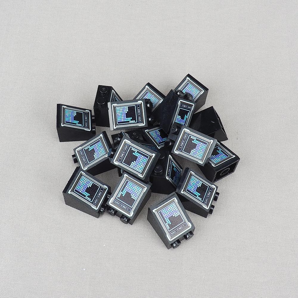 Non-Toxic Moc 10Pcs Printed 3678 Game Screen Pattern Building Blocks 3678Pb Russia Time House Decoration Bricks Particle Toy Children Gift