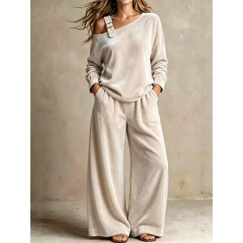 2026 Fall Winter Womens Velvet Casual