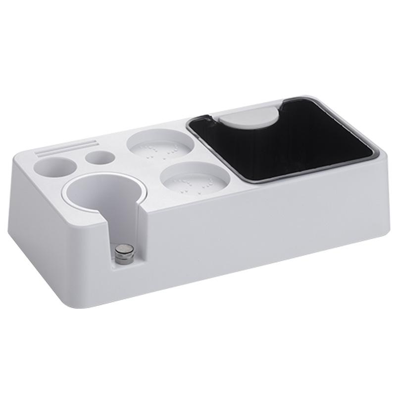 

51/53/58mm ABS Coffee Portafilter Rack Distributor Holder Espresso Tamper Mat Stand Espresso Knock Box Coffeeware білий