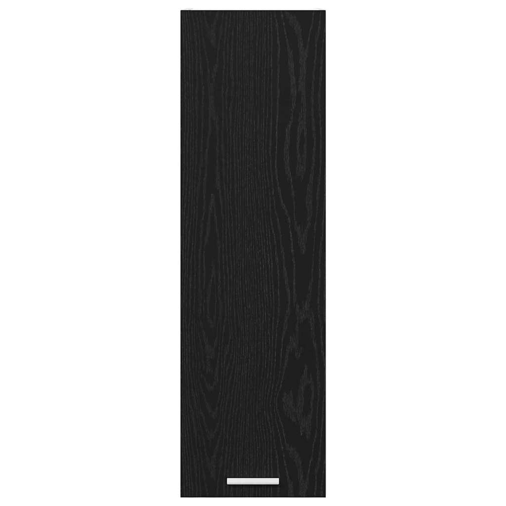 Hanging Cabinet with Storage Black Oak Effect 30 x 31 x 100 cm