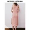 UR 2024 Summer Women's Elegant Woven Knit Sleeveless Dress