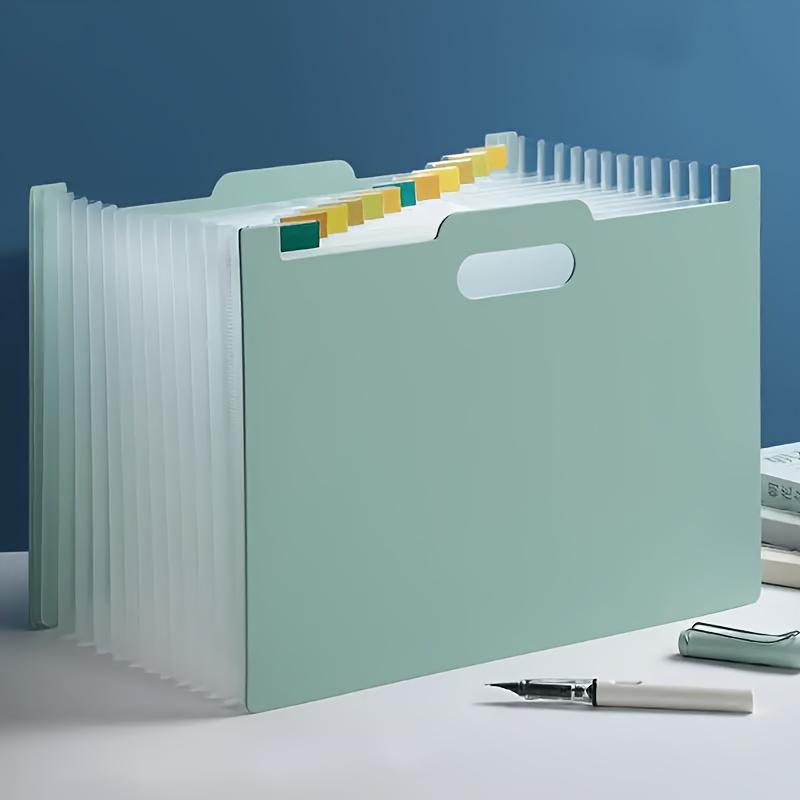 A4 Expanding File Folder 13 Pockets Portable Accordion Document Organizer Large Capacity School Office Paper Wallet