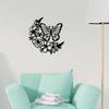 1pc Metal Butterfly Wall Art Scroll Ornament for Home Nursery Decor