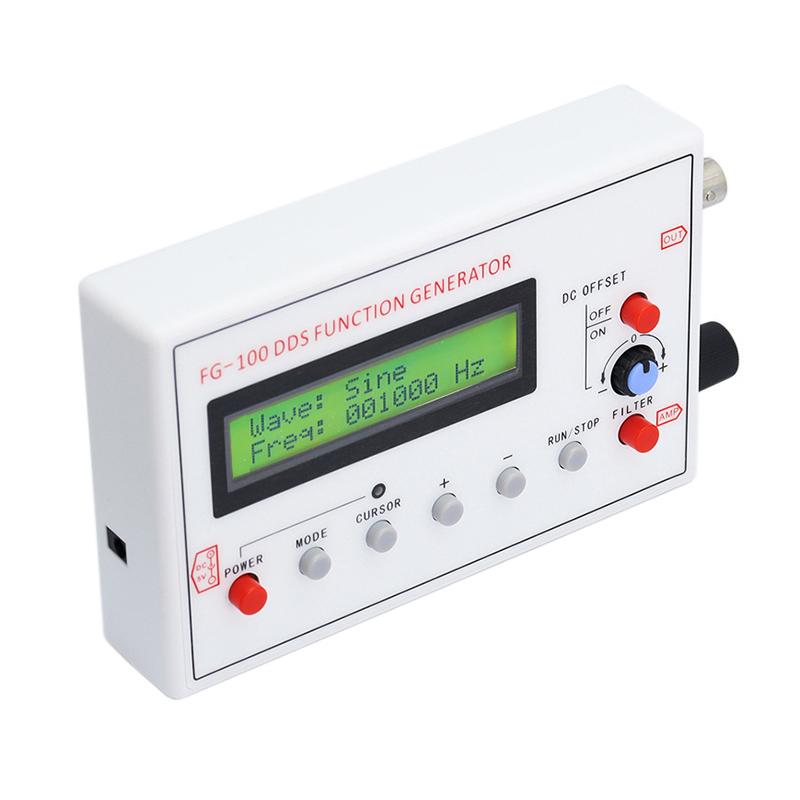 FG-100 DDS Fonksiyon Sinyal Jeneratörü Frekans Sayacı 1Hz - 500KHz Sinyal Kaynağı Modülü Sinüs+Kare+Üçgen+Testere Dişi Dalga Formu