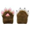 Kawaii Cartoon Cosplay Costume Gloves Warm Plush Furry Fursuit Gloves Squeaky Plush Cat Paw Gloves Anime Conventions