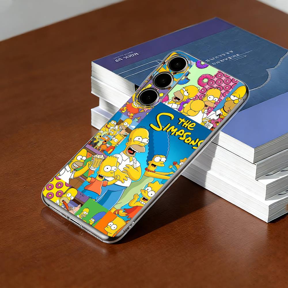 Cartoon The Simpson-T Phone Case Transparent Silicone Soft For SamsungA10,12,20,21S,30,31,40,50,51,52,70,71