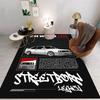 Tappeto Decorazione Stanza Casa Esterno Decorazione Tappeto da Corsa Pattern Auto Bandiera GTR JDMs Antiscivolo Lavabile Tappetino Stile Gioco