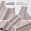 Plus Size Women's Korean Style Cotton Camisole Tank Top - Sleeveless Solid Color for Spring/Summer