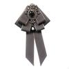 Bow Tie for Women Bowknot Necktie Vintage College Style Elegant Ribbon Formal Fashion Brooch Pin