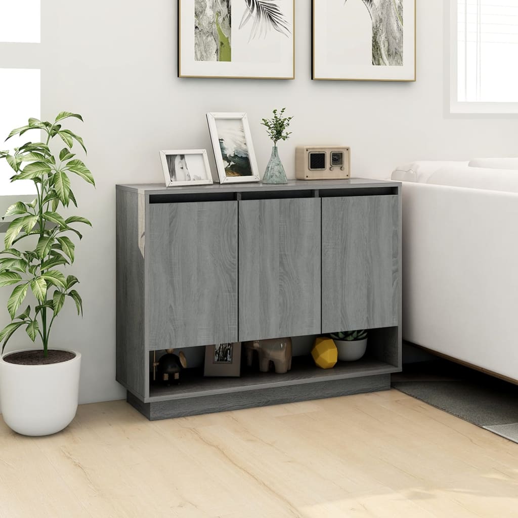 VidaXL Sideboard Grau Sonoma 97x31x75 cm Holzwerkstoff