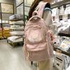 Schoolbag1011 New INS High-Appearance Embroidered Backpack Backpack for Female Students Large Capacity Lightweight Waterproof Travel Backpack