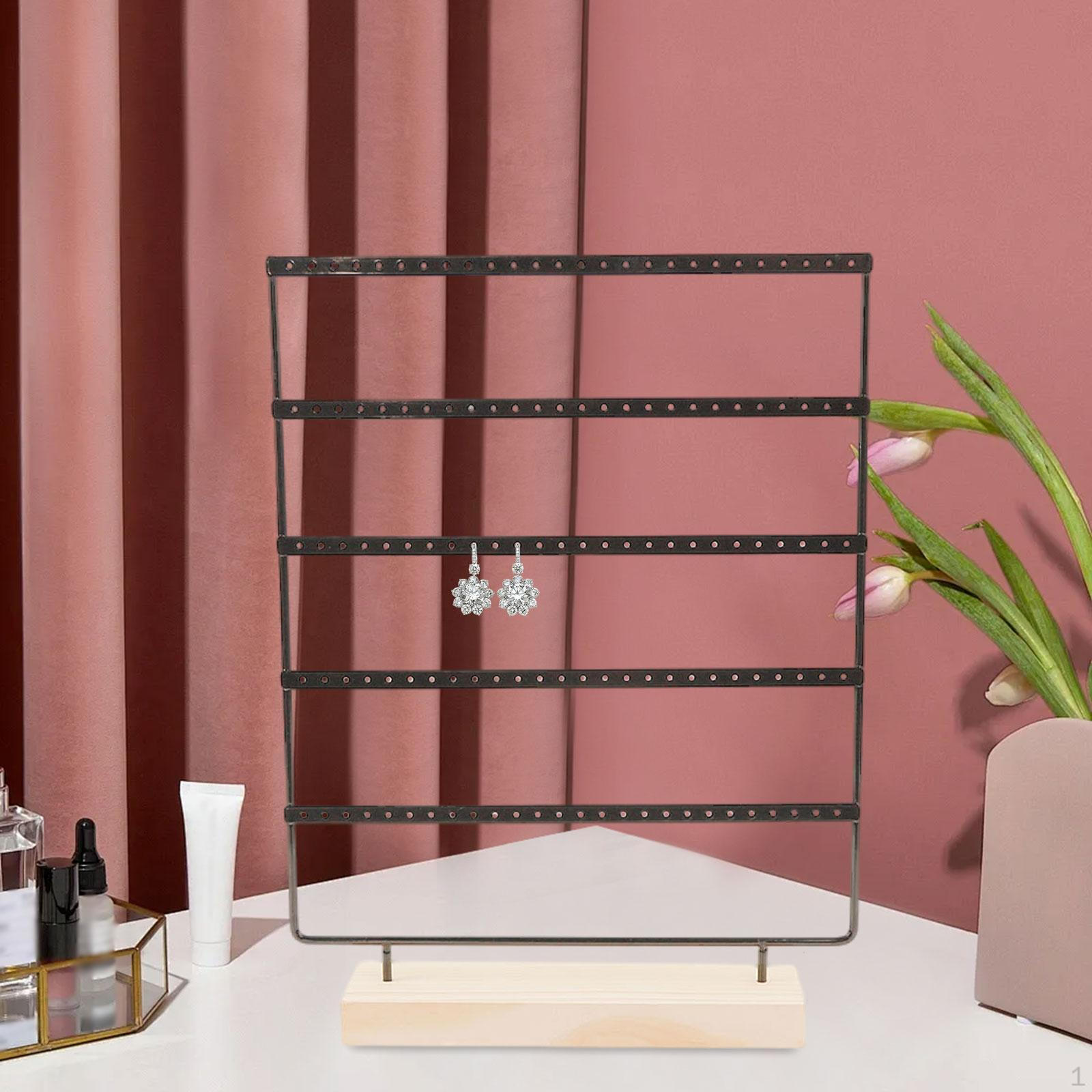 

5-ярусная стойка для серег для товаров для рукоделия и аксессуаров чёрный