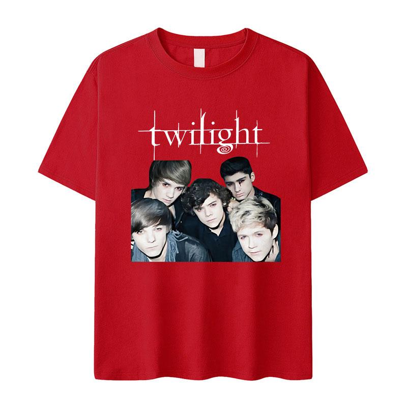 2026 New Twilight Team Edward Cullen Printed Tshirts Unisex Women Fashion Retro T Shirt Casual Cotton Tshirt Streetwear Summer