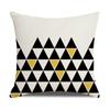 New Yellow Geometric Nordic Ins Style Sofa Pillow Cover Cushion Cover New Home Soft Decoration