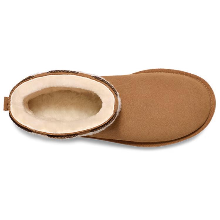 UGG Fashionable Comfortable Short Snow Boots Unisex boots Chestnut 1166751-CHE