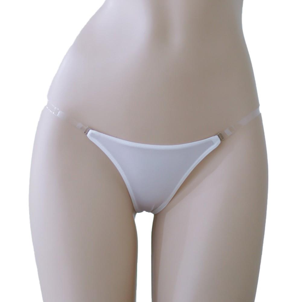 Adjustable Waisted Thongs Ice Silk Lingerie Low-Rise
