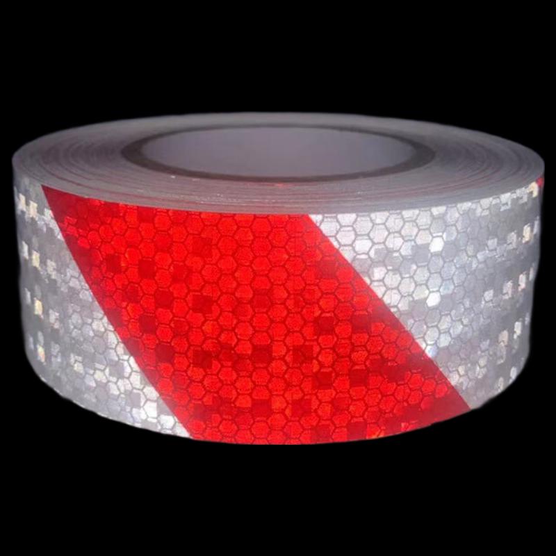 DAXTE Red White Reflective Safety Tape