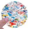 60 Cartoon Airplane Stickers for Kids - Waterproof Decorations for Suitcases, Guitars, Computers, Skateboards, and Cups