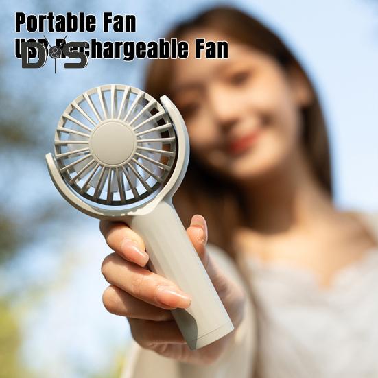 

Ручной вентилятор с 3 настройками скорости Бесщеточный двигатель с регулируемым углом наклона Низкий уровень шума Легкий портативный перезаряжаемый вентилятор воздушного охлаждения белый