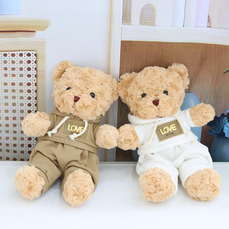 Niedlicher Pullover tragender Bär Puppe Plüschtier Teddybär Puppe Acht Zoll Greifautomat Puppe Wurfgeschenke
