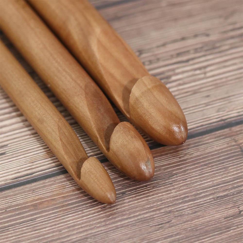 DIY Large Big Size Crochet Arting Wooden Crochet Hook Crochet Kit Knitting Tool Sewing Needles