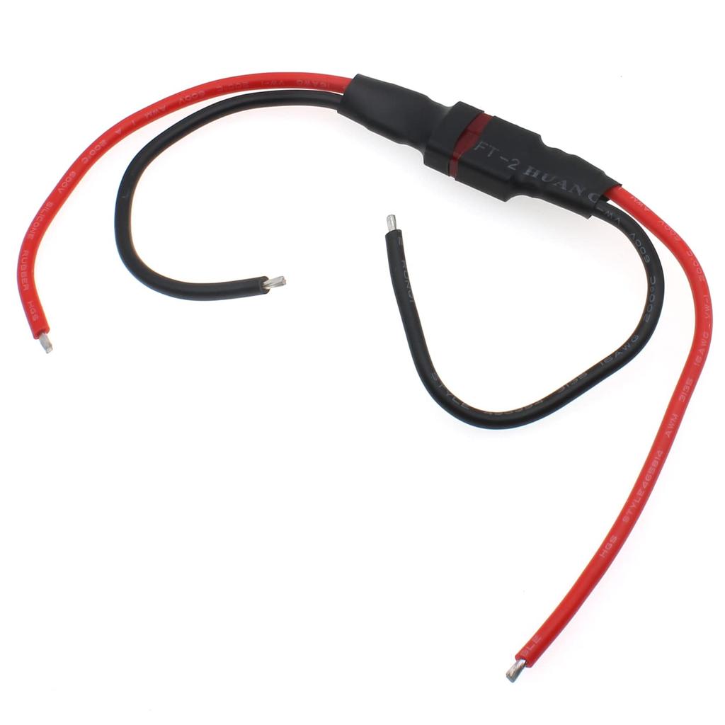 CM Hardware 2-Pair 16AWG1.5mm Square Male & Female T-Type Extension Cord Connectors for RC LiPo (12cm)