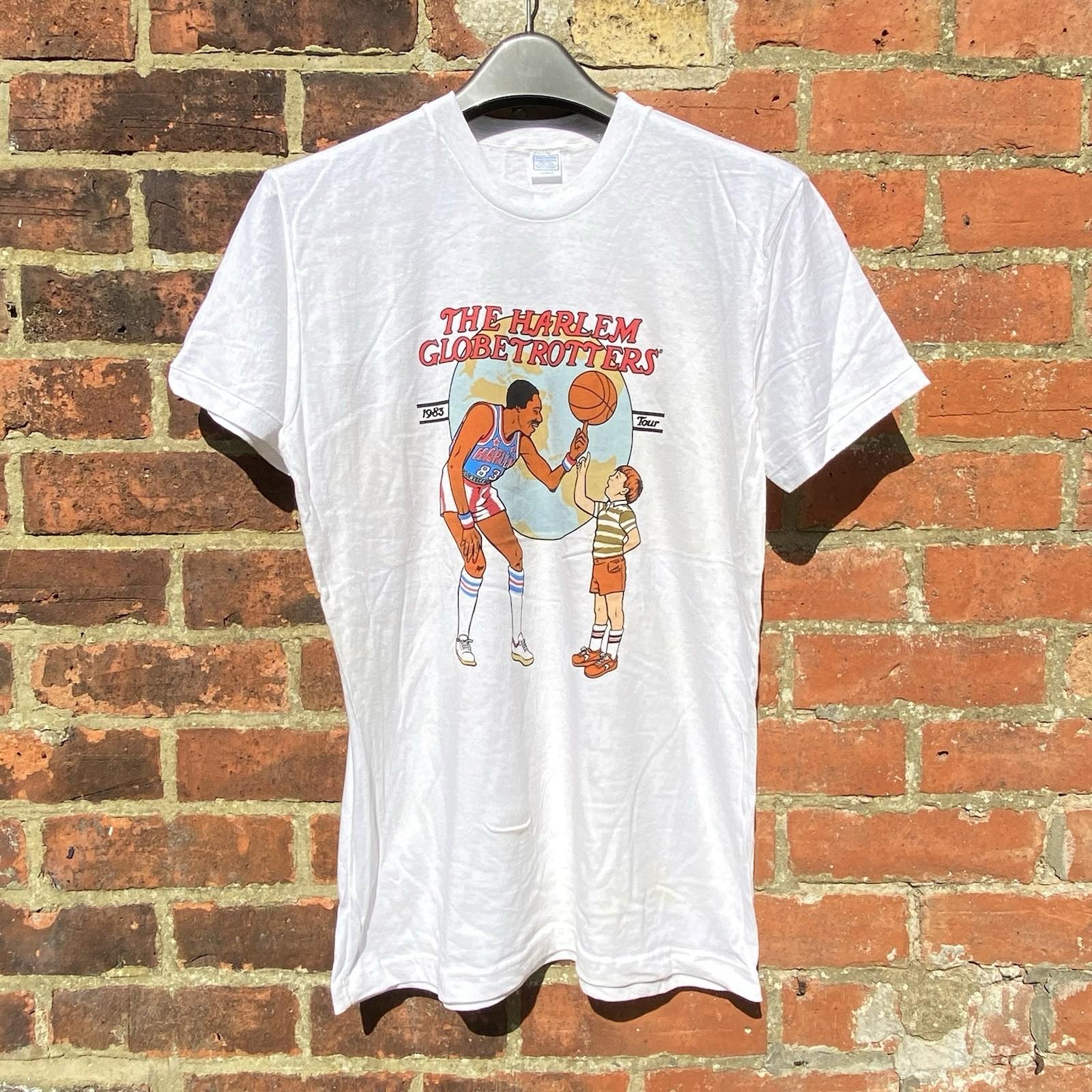 Vintage 80s Harlem Globetrotters T Shirt 1983 Tour USA Basketball Single Stitch Unisex T-Shirt L