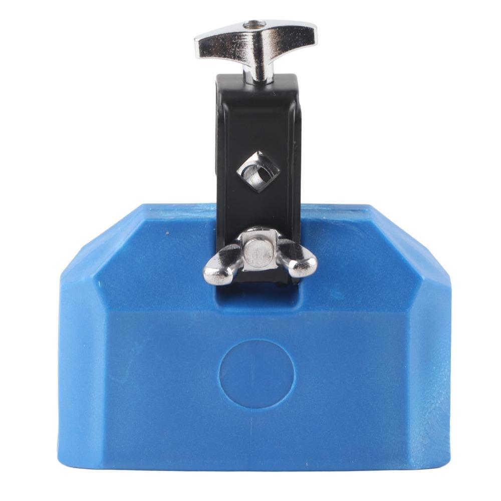 Blue+Yellow Plastic Cowbell ABS+Metal Musical Cowbell Percussion Practice