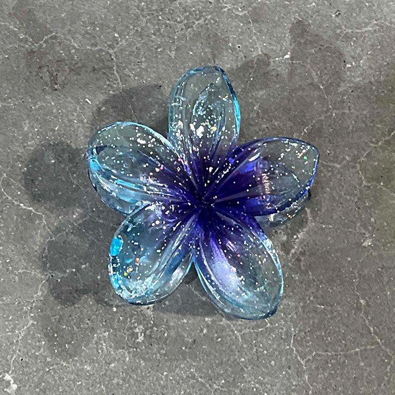 Hair Flower Clip Clips Hawaiian Plumeria Beach Flowers Claw Barrettes Accessories Barrette Kids Colorful Women Hair Claw