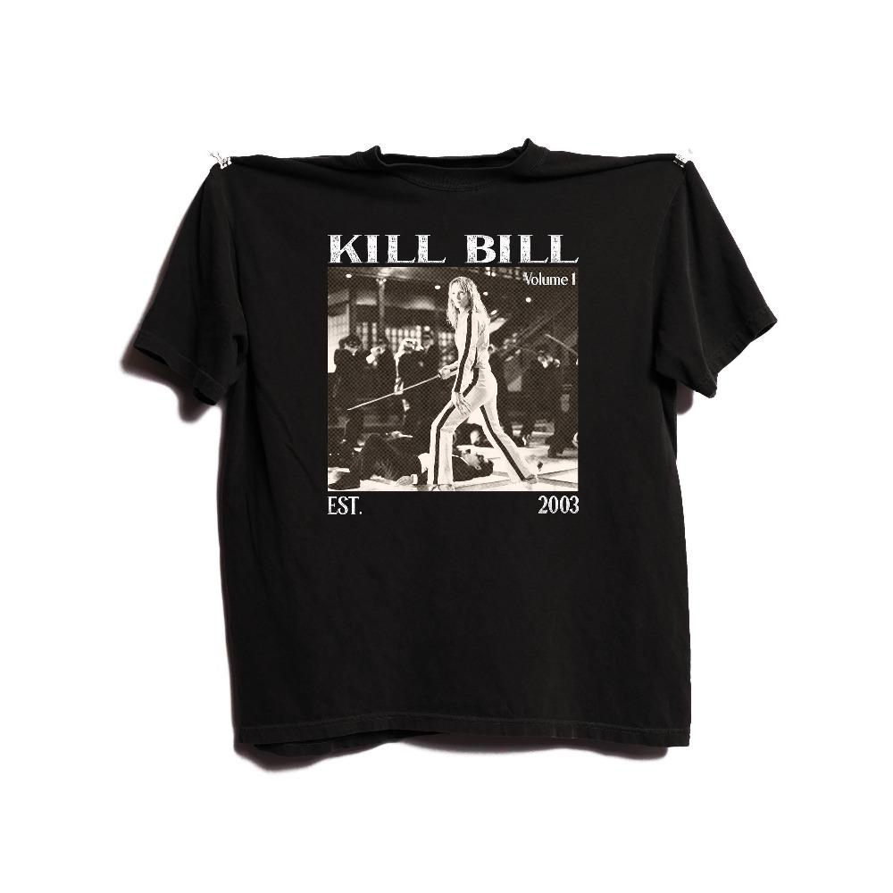 Kill Bill Retro Movie Tshirt Quentin Tarantino Uma Thurunisex Summer Unisexs And Unisexs Loose And Breathable Tshirt Top