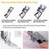 DIY Craft Rolled Feet Singer Brother Knitting Sewing Machine Foot Presser Hem Sewing Accessories