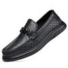 FashionGenuine Leather Casual Shoes for Men Handmade Platform Walking Shoes Leisure Walk Male Outdoor Footwear Hot Sale Slip on Loafers