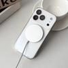 Plating For Magsafe Magnetic Phone Case For iPhone 17 16 15 14 13 Pro Max Wireless Charging Large Window Hard Armor Cover