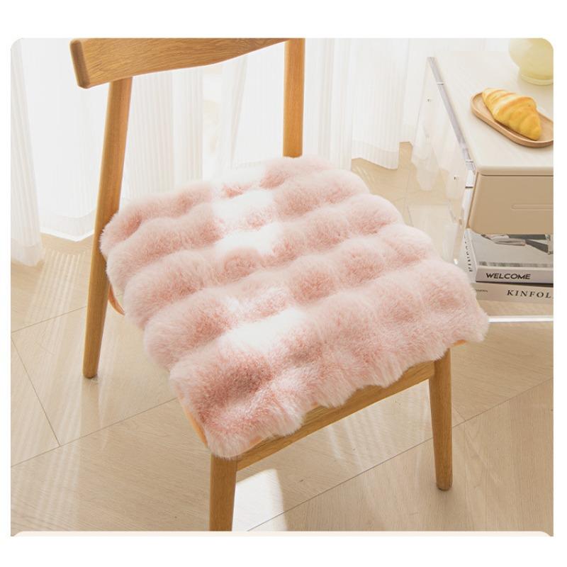 Tutu Velvet Warm Seat Cushion, Fart Cushion, Chair Cushion, Office Sedentary Artifact, Winter Thickened Plush Student Cushion, Seat Cushion