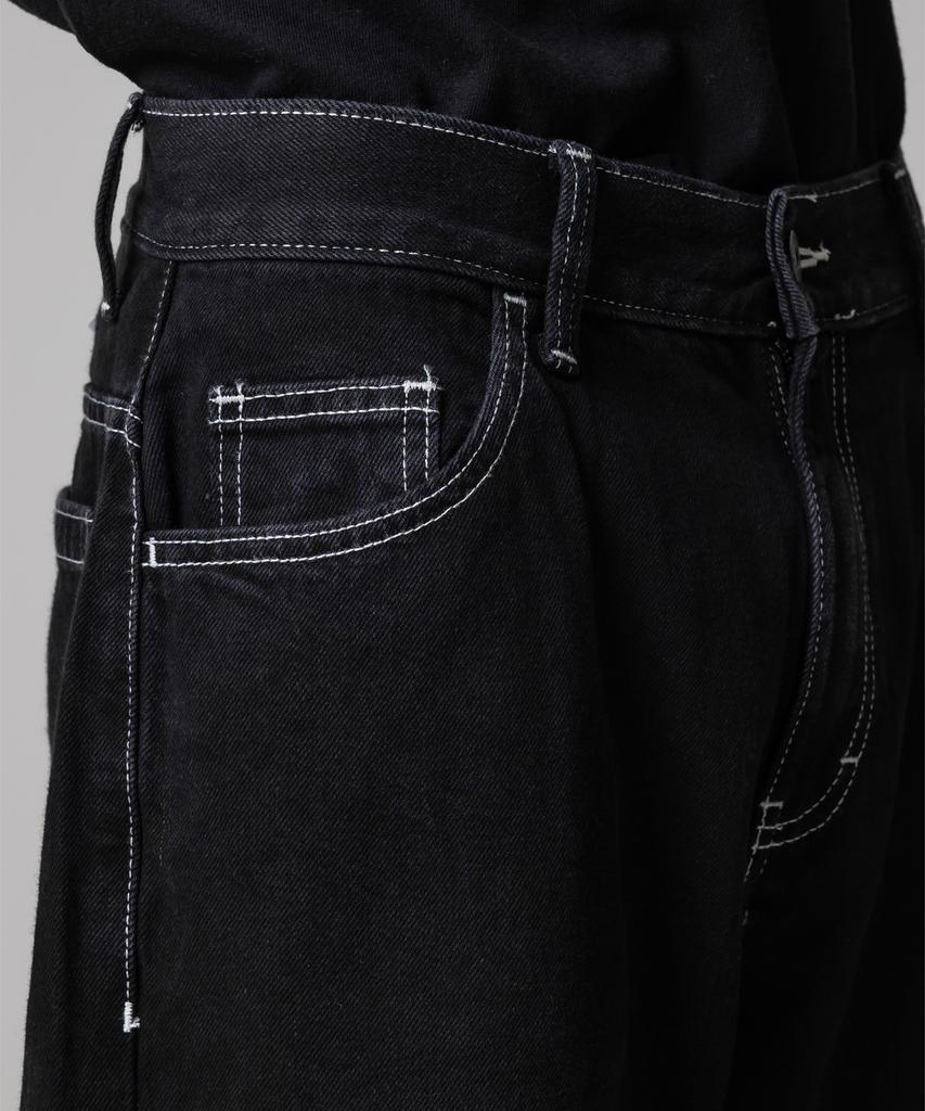 DICKIES Double Knee 85283 Loose Fit Denim Pants Black