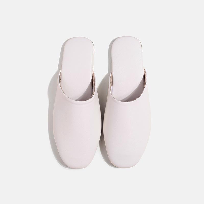 Men's and Women's Lambskin Indoor Slippers - Breathable Leather for Home
