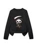YZH-4 Halloween Printed Long Sleeve Autumn Pullover Sweater