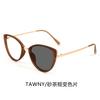 Trendy cat-eye photochromic anti-blue light glasses for women with round faces, making them look slimmer without makeup; also available as plain