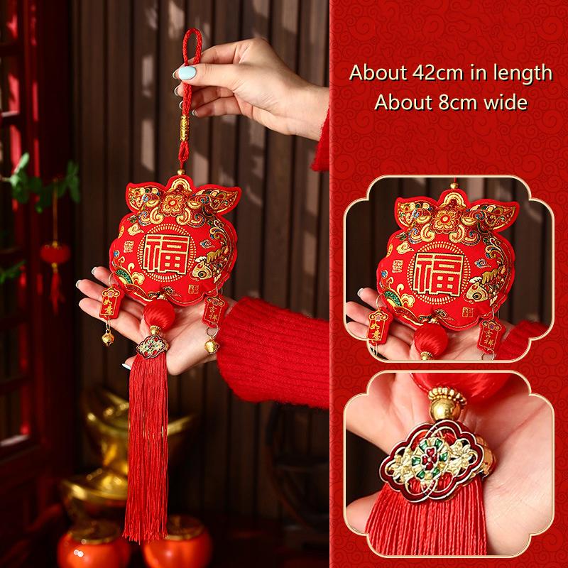 Roczne Dekoracje Chińskie Tradycyjne Chińskie Rok Wiszące Sznurki Dzwonek Wisząca Dekoracja Święto Wiosny